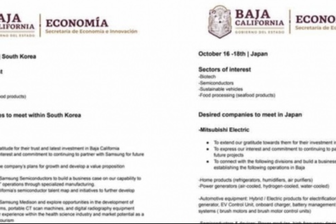 PROPONE MARINA DEL PILAR SU GIRA POR COREA DEL SUR Y JAPON