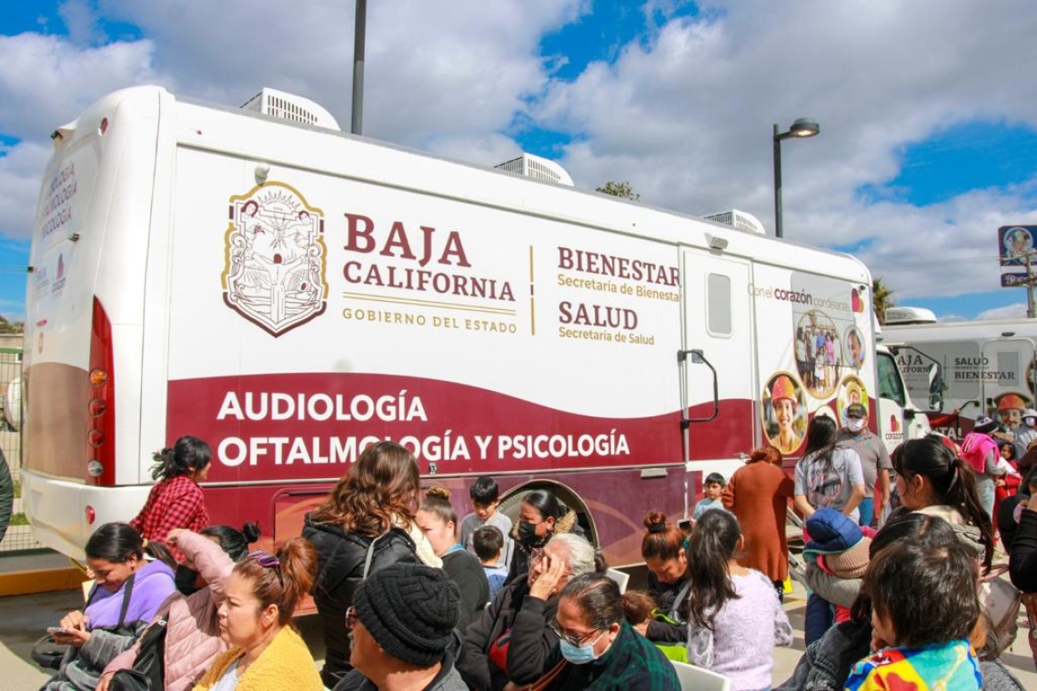 SECTOR SALUD, LLEVA CAMPAÑA DE ASISTENCIA MÉDICA MÓVIL EN BC