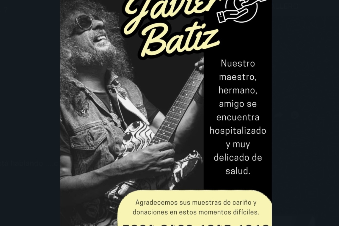 NUESTRO MAESTRO, HERMANO, AMIGO SE ENCUENTRA HOSPITALIZADO Y MUY DELICADO DE SALUD  