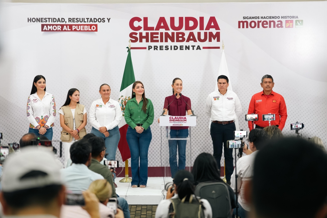 CLAUDIA SHEINBAUM ANUNCIA QUE SU CIERRE DE CAMPAÑA SERÁ EL PRÓXIMO 29 DE MAYO EN EL ZÓCALO DE LA CIUDAD DE MÉXICO