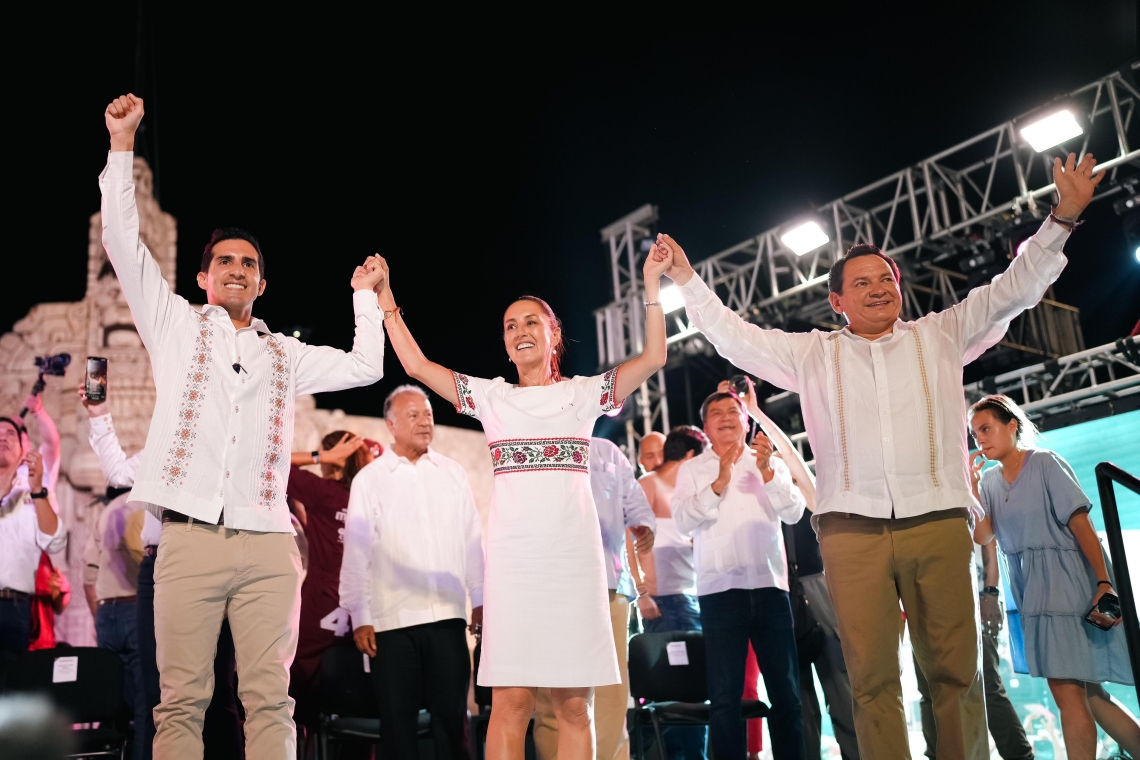 VAMOS A GANAR ESTE 2 DE JUNIO PORQUE SOMOS MÁS LOS MEXICANOS Y MEXICANAS QUE QUEREMOS LA DEMOCRACIA, NO LA COMPRA DE VOTOS: CLAUDIA SHEINBAUM 