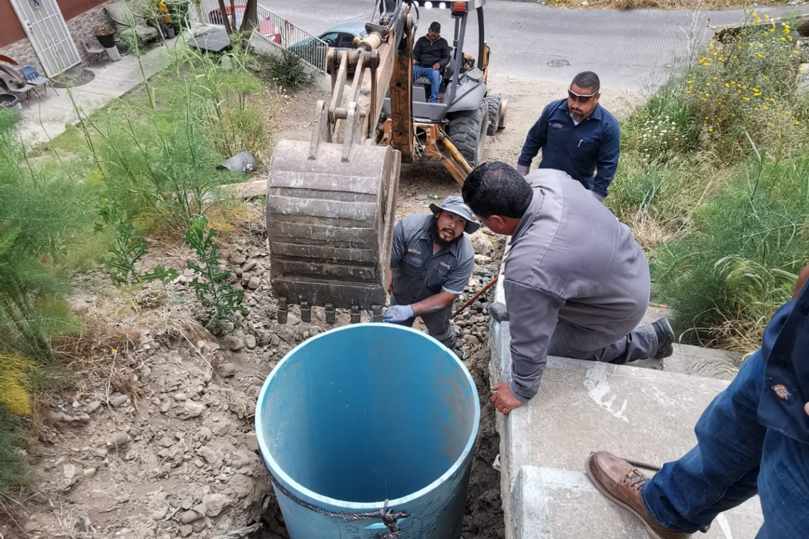 TRABAJA CESPT EN REHABILITACIÓN SANITARIA EN COLONIAS ANEXA 20 DE NOVIEMBRE, ZONA NORTE Y FRANCISCO VILLA