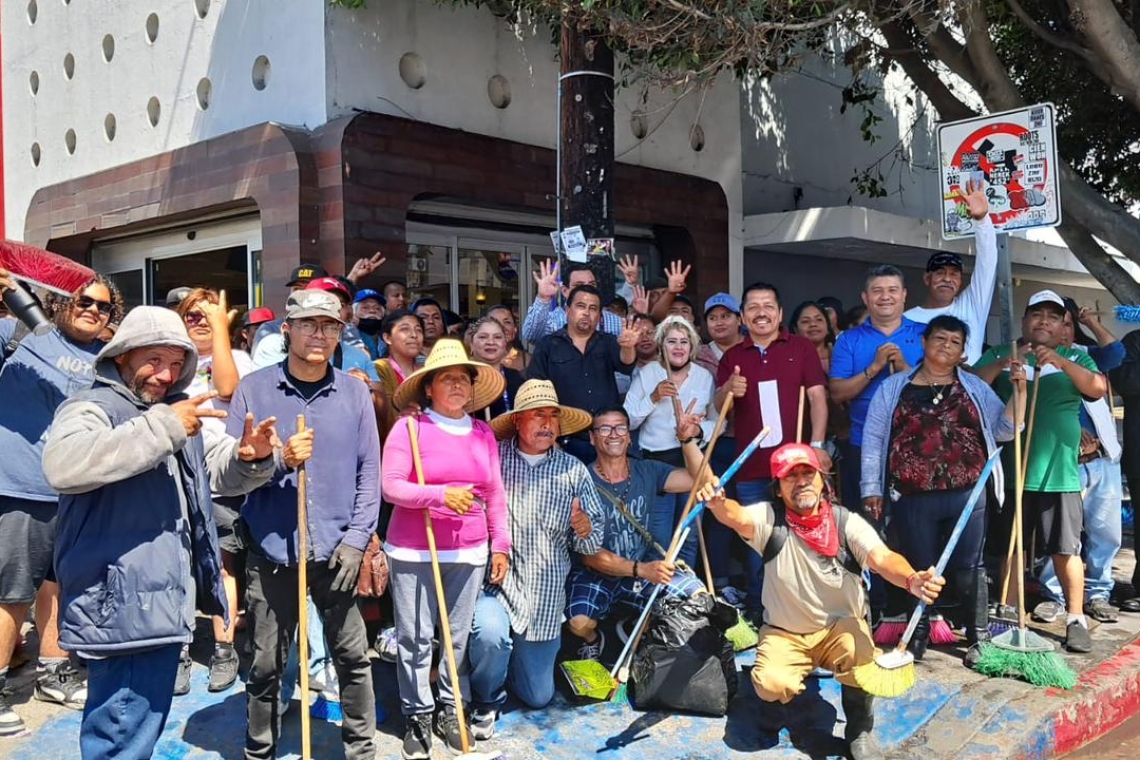 AYUNTAMIENTO Y COMERCIANTES SE SUMAN POR LA LIMPIEZA DEL CENTRO DE TIJUANA