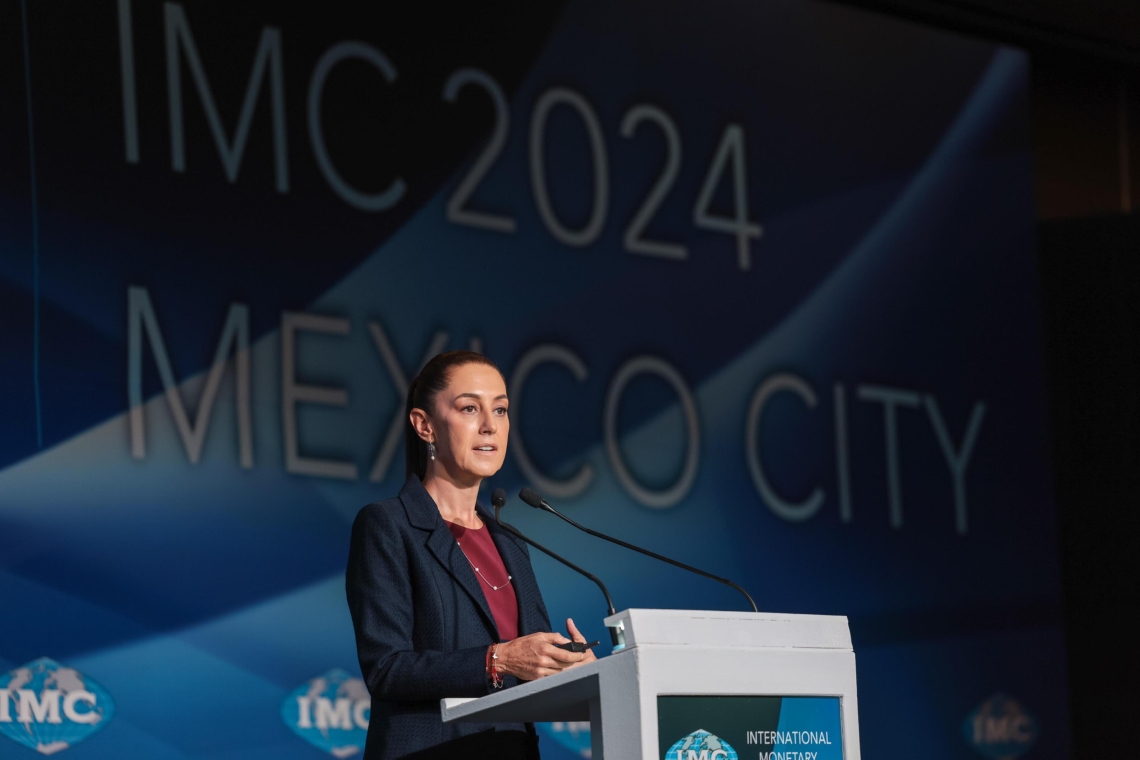 PROSPERIDAD COMPARTIDA, EL EJE CENTRAL DE NUESTRO GOBIERNO: CLAUDIA SHEINBAUM EXPONE  PROYECTO DE NACIÓN, ANTE REPRESENTANTES INTERNACIONALES DEL IMC