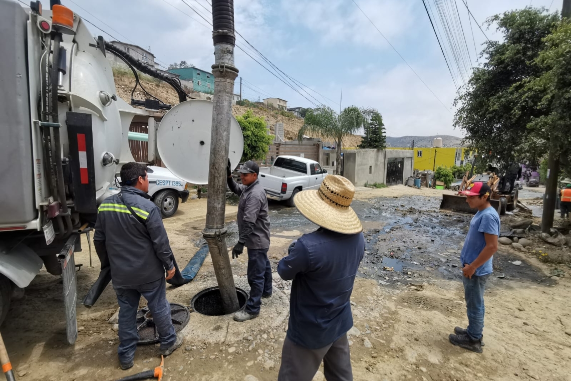 REALIZA CESPT MANTENIMIENTO CORRECTIVO A REDES SANITARIAS DE TIJUANA