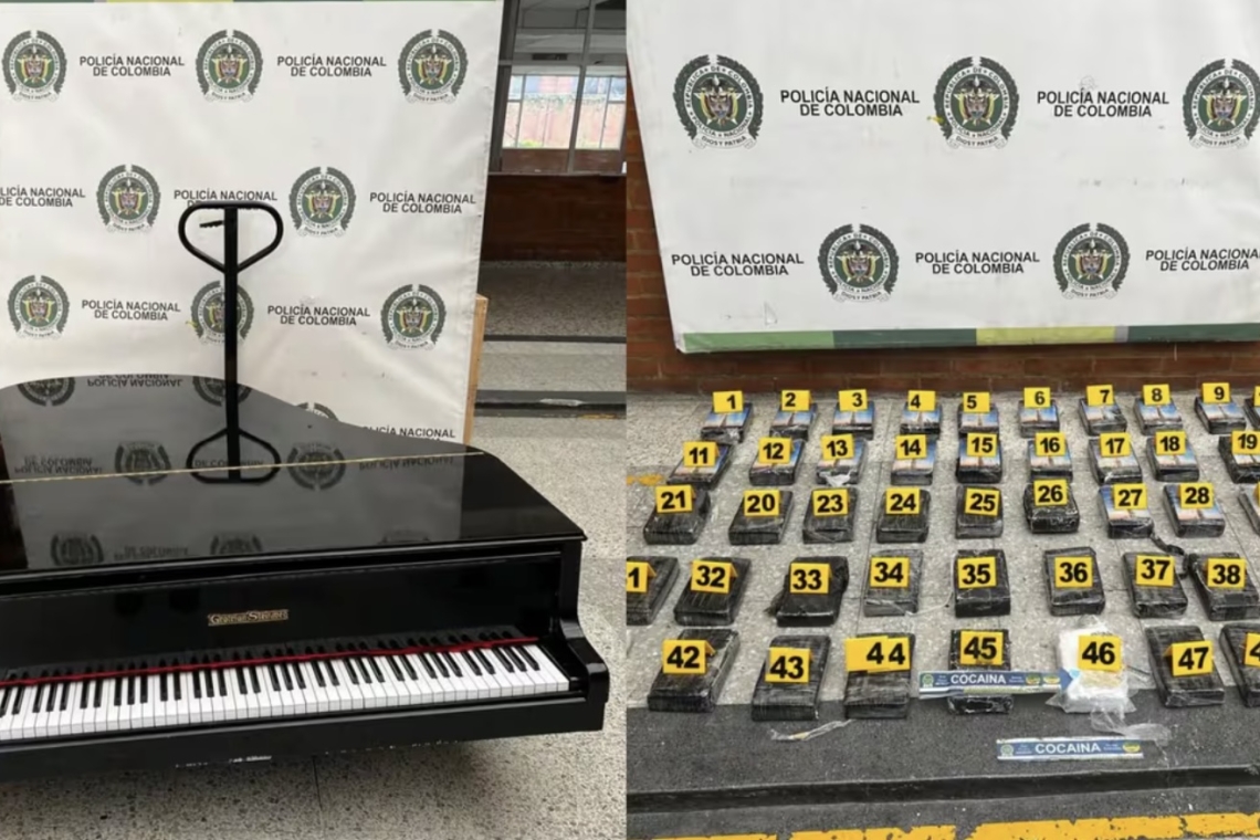 DECOMISARON MÁS DE 100 KILOS DE COCAINA EN DOS PIANOS EN EL AEROPUERTO EL DORADO: LA DROGA IBA A SER ENVIADA A PORTUGAL Y CANADÁ 