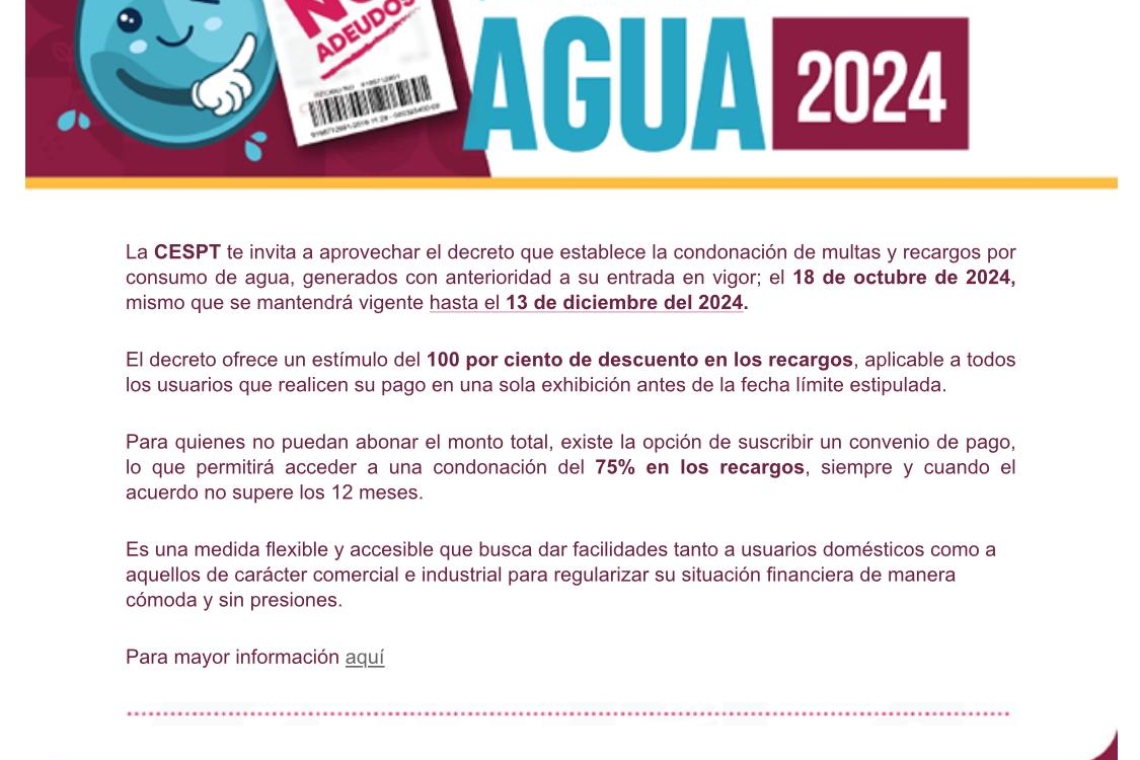 CESPT te invita a aprovechar el decreto 2024