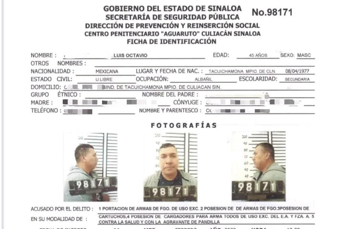 Asesinan a escolta de operador del ‘Mayo’ Zambada en Penal de Culiacán