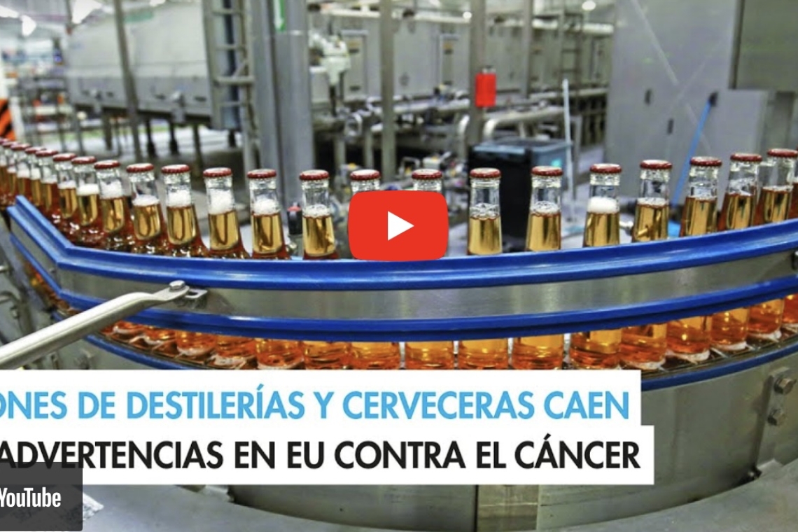 Acciones de destilerías y cerveceras caen tras advertencias en EU contra el cáncer