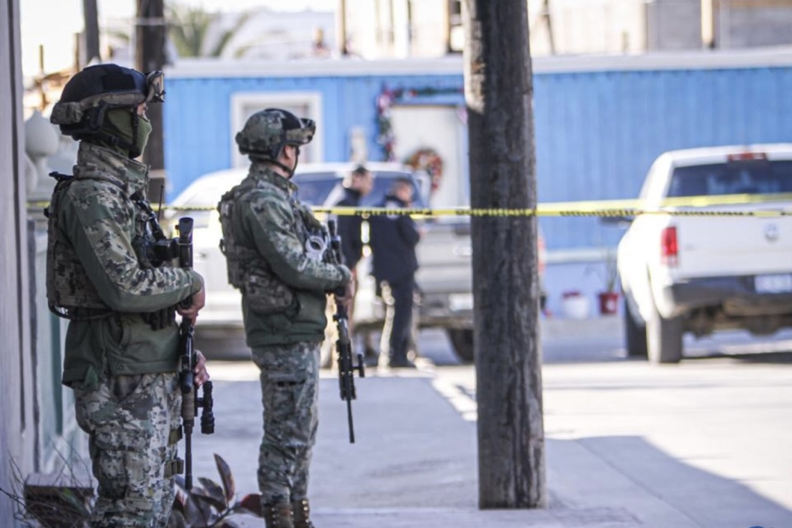 Así fue el enfrentamiento entre elementos de la AEI y pistoleros, en Rosarito