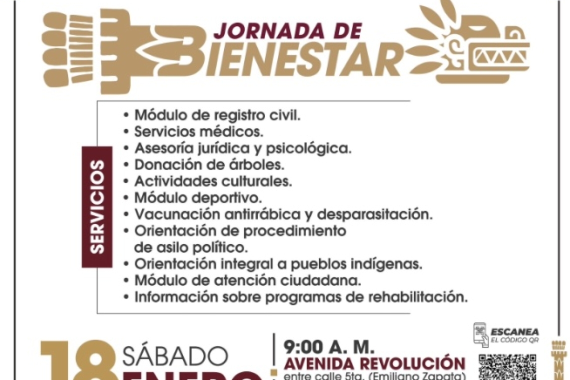 Este sábado 18 Jornada Municipal en Av. Revolución