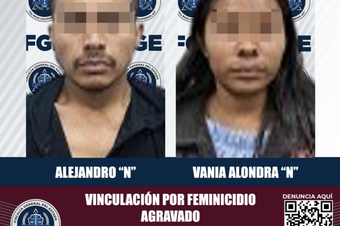 Vinculan a proceso a pareja por feminicidio de menor