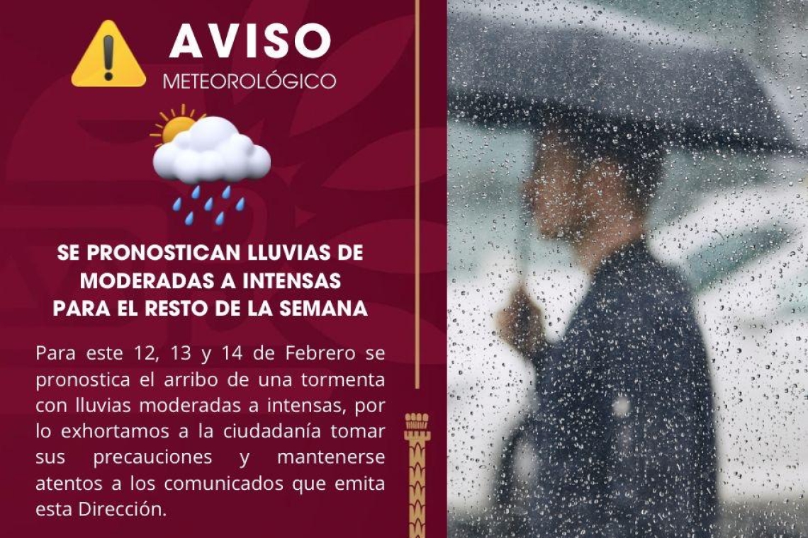 Exhorta XXV Ayuntamiento de Tijuana a tomar precauciones ante pronóstico de lluvias