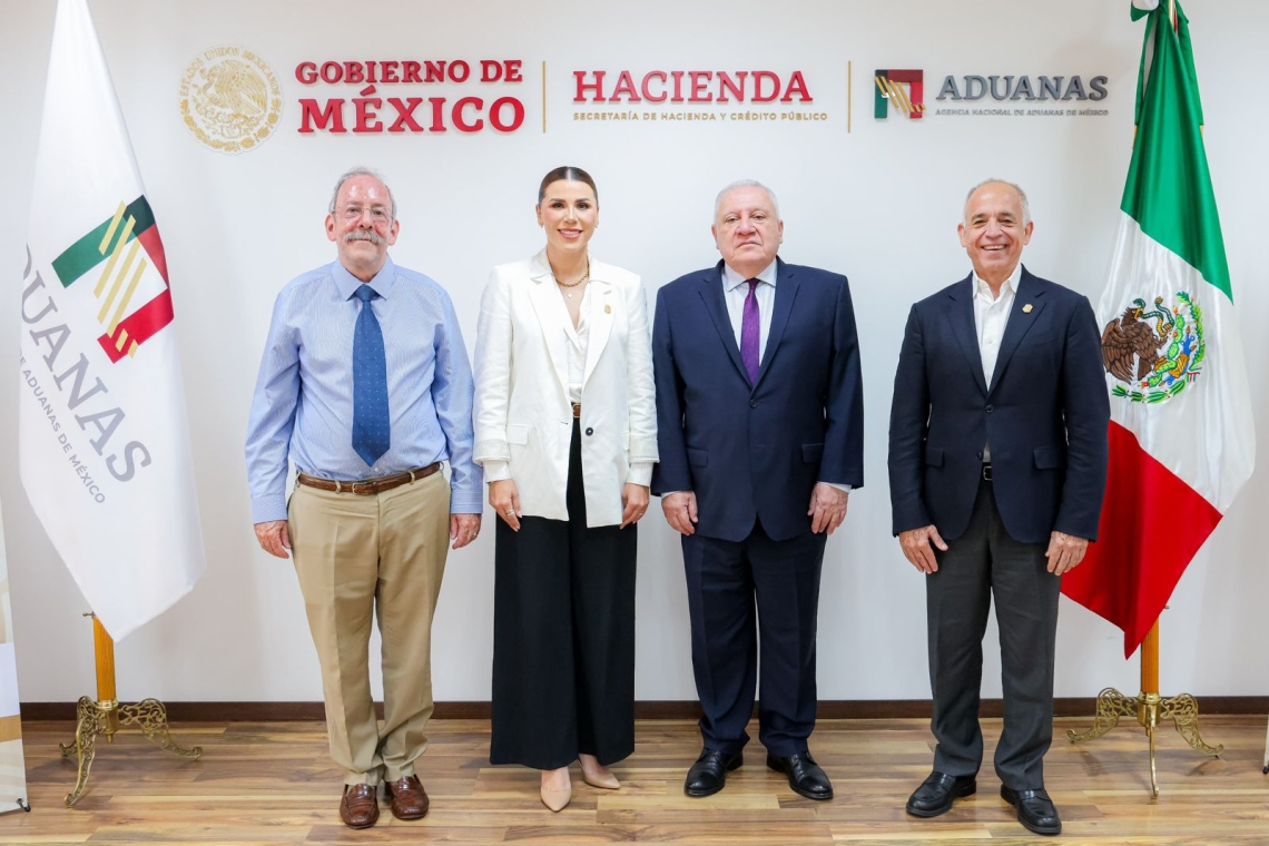 Gobernadora de BC sostiene reunión con alto mando de Aduana de México