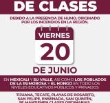 Suspenden clases en Tecate, La Rumorosa y Mexicali