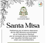 Misa especial por los 383 cuerpos encontrados