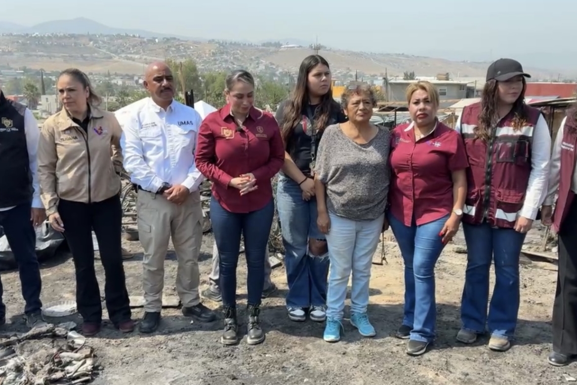 Hubo 2 incendios este domingo en Tijuana, el gobierno municipal, está apoyando a las familias que perdieron sus hogares.