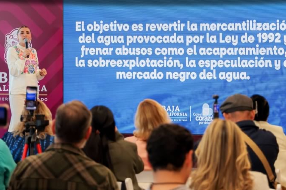 NUEVA LEY GENERAL DE AGUAS GARANTIZA QUE LOS RECURSOS HÍDRICOS SIGAN SIENDO UN BIEN DEL PUEBLO Y LA NACIÓN: GOBERNADORA MARINA DEL PILAR