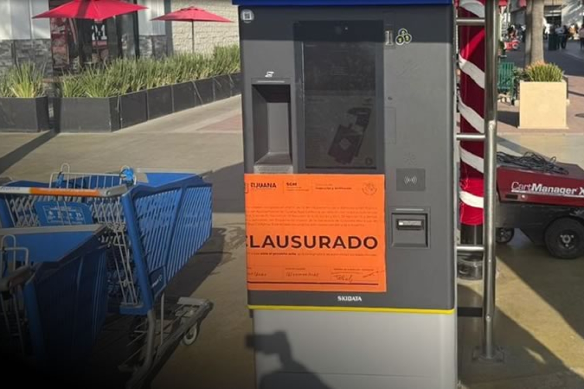 Clausura Gobierno Municipal de Tijuana estacionamientos de Plaza Río y Macro Plaza por irregularidades