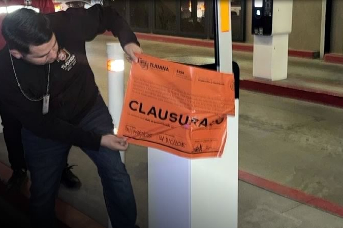Realiza Gobierno de Tijuana clausura de dos estacionamientos por incumplir normativa municipal