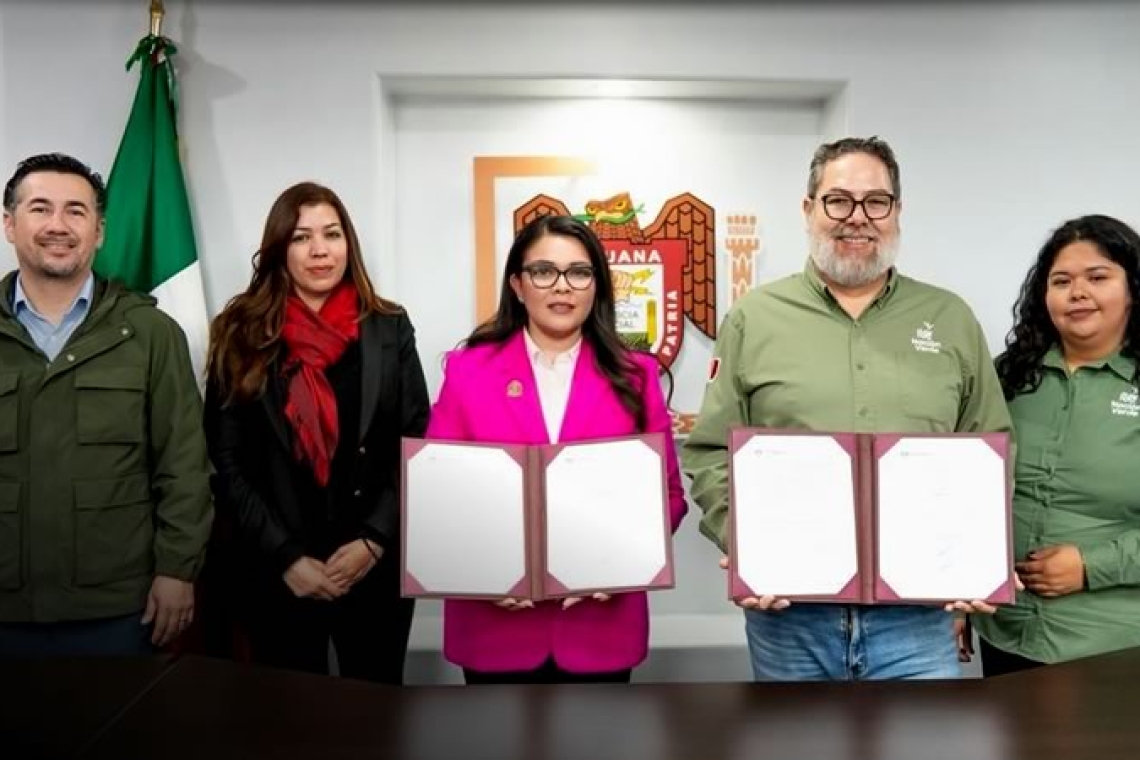 Firma Gobierno Municipal de Tijuana convenio de colaboración con Nación Verde A.C. para fortalecer el desarrollo ambiental sustentable