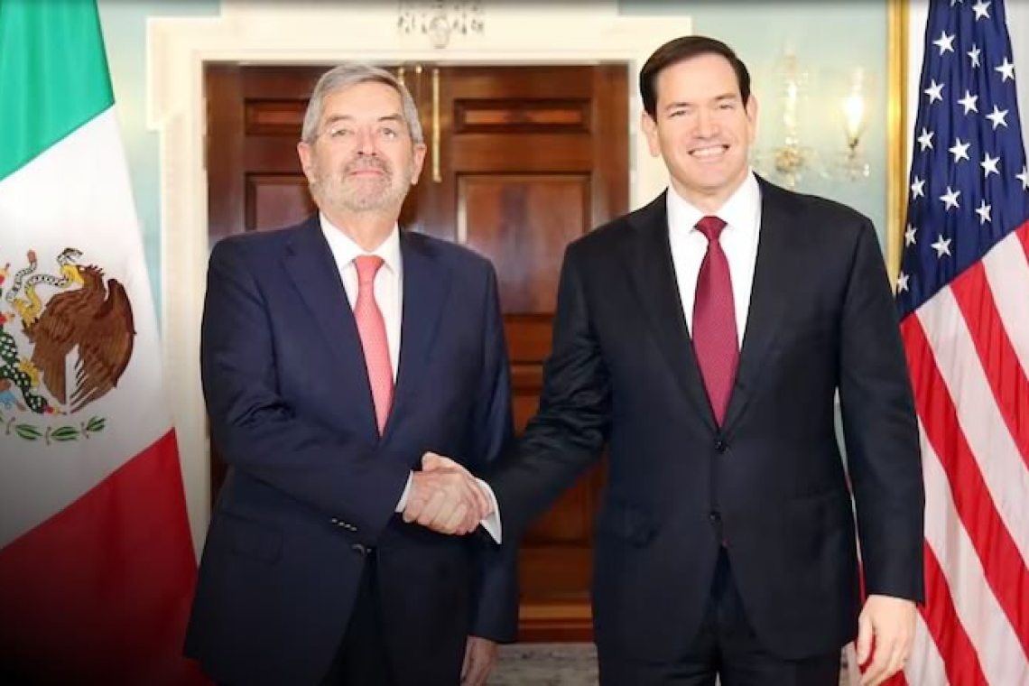 Marco Rubio y Juan Ramón de la Fuente abordan combate a “redes narcoterroristas”