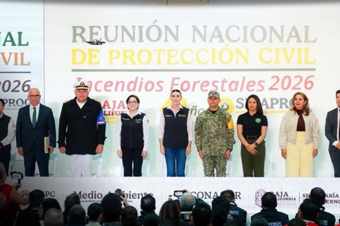 CELEBRA GOBIERNO DE MARINA DEL PILAR REUNIÓN NACIONAL DE PROTECCIÓN CIVIL PARA FORTALECER PREVENCIÓN DE INCENDIOS FORESTALES