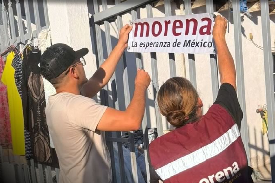 Morena fortalece el contacto directo con la ciudadanía en recorrido casa por casa en Baja California