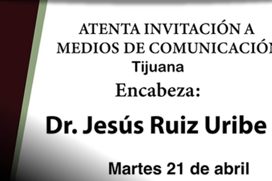 Invitación a medios de comunicación.