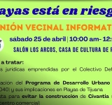Reunión vecinal informativa de playas de Tijuana.