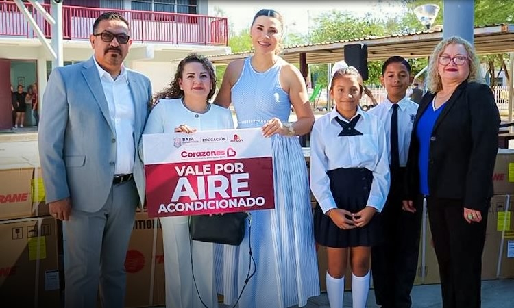 CONTINÚA GOBERNADORA MARINA DEL PILAR ENTREGA DE AIRES ACONDICIONADOS EN PLANTELES EDUCATIVOS