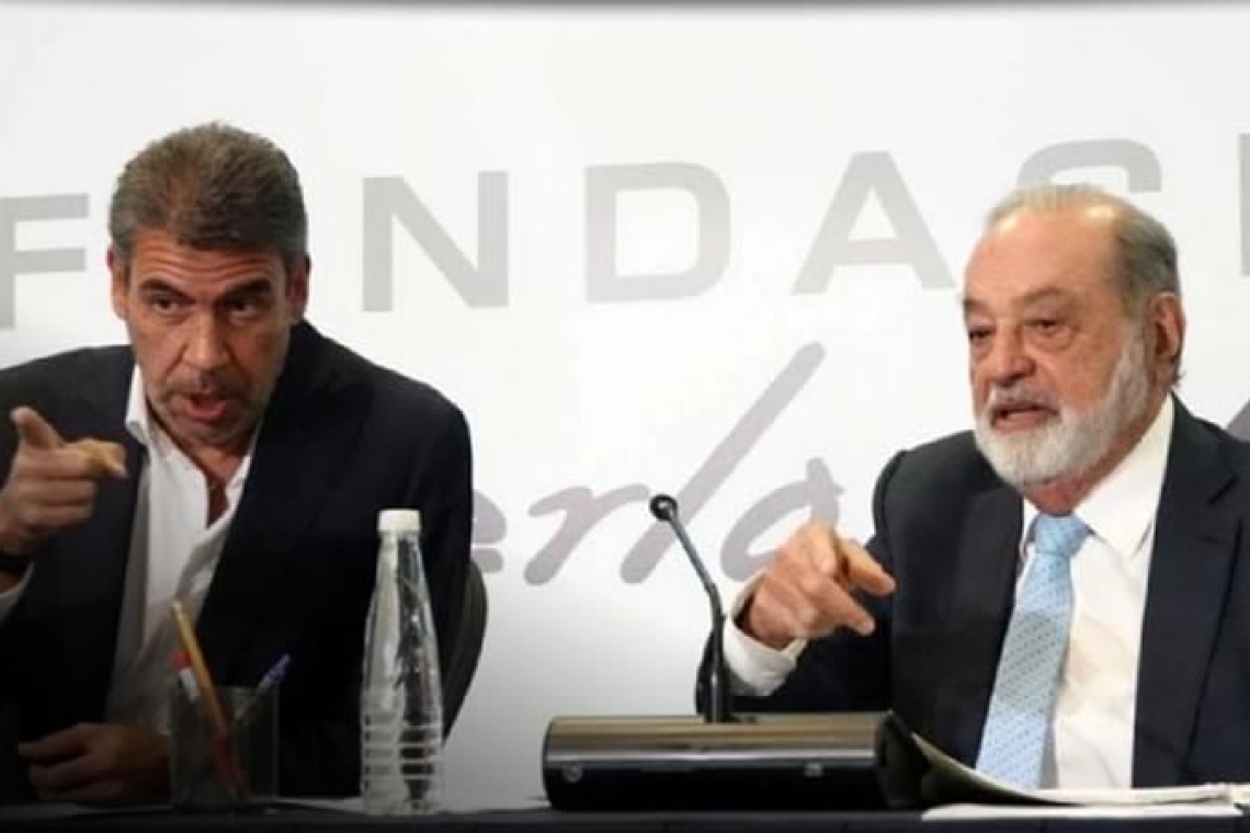 Carlos Slim y Arturo Elías Ayub se reúnen en privado con el presidente de la Suprema Corte