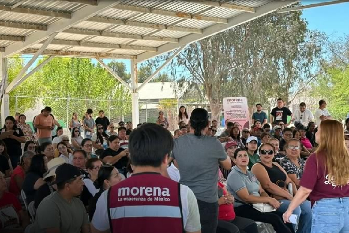 MORENA BAJA CALIFORNIA REAFIRMÓ LA DEFENSA DE LA SOBERANÍA NACIONAL DESDE SAN FELIPE