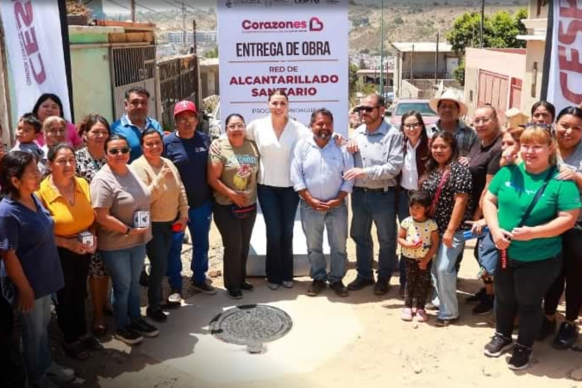 ATIENDE GOBIERNO DE MARINA DEL PILAR A COMUNIDADES PRIORITARIAS CON ALCANTARILLADO COMO PARTE DE LA ESTRATEGIA CORAZONES