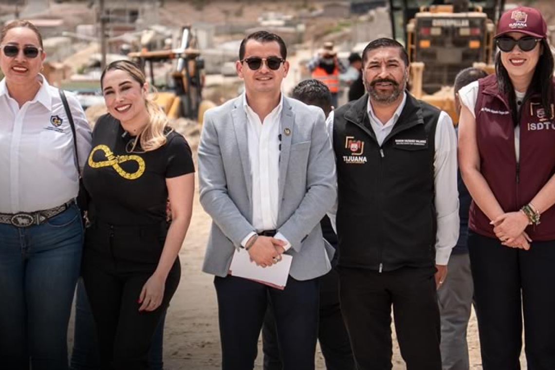 Encabeza Abdiel Gutiérrez Coronado arranque de obra en bulevar Paseo Banderas, en Santa Fe