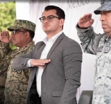 Asiste alcalde Abdiel Gutiérrez Coronado a la Protesta de Bandera de soldados del Servicio Militar Nacional
