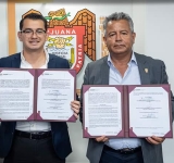 Firma alcalde Abdiel Gutiérrez convenio de colaboración con el Colegio de Ingenieros Civiles de Tijuana