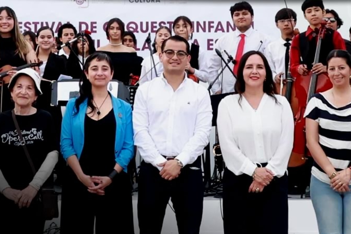 Asiste alcalde Abdiel Gutiérrez Coronado a Festival de Orquesta Infantil y Juvenil