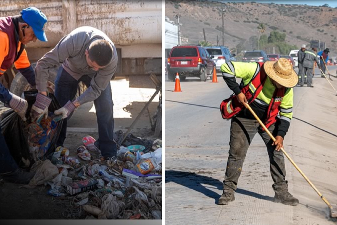 Fortalece Gobierno Municipal acciones de limpieza en distintas colonias de Tijuana 