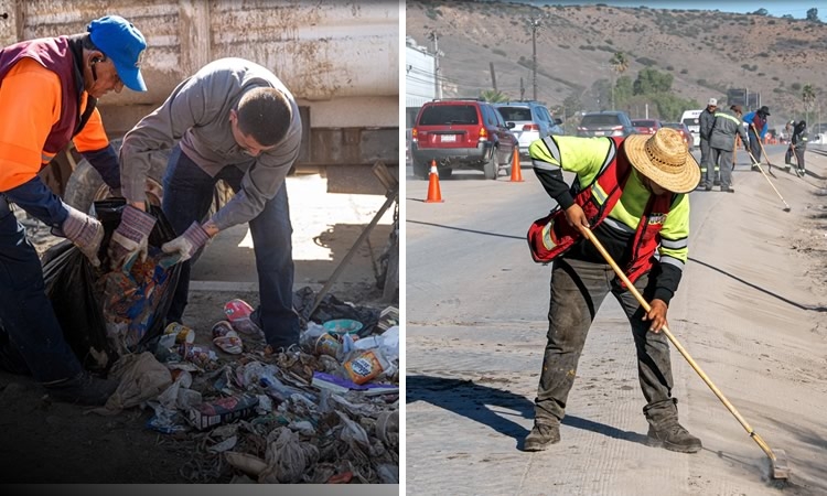 Fortalece Gobierno Municipal acciones de limpieza en distintas colonias de Tijuana 