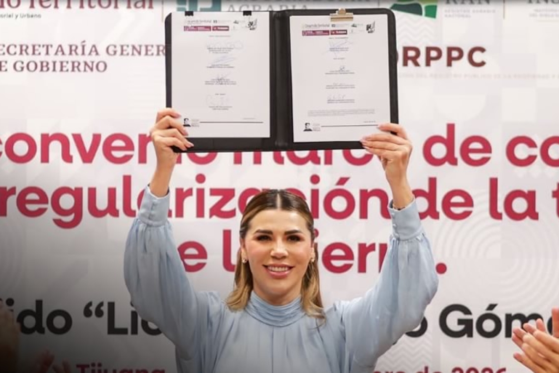 AVANZA GOBIERNO DE MÉXICO Y BAJA CALIFORNIA EN JUSTICIA SOCIAL DEL EJIDO ROJO GÓMEZ CON CONVENIO DE REGULARIZACIÓN DE TIERRAS