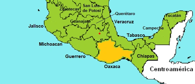 Oaxaca mapa